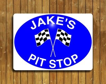 pit stop sign etsy
