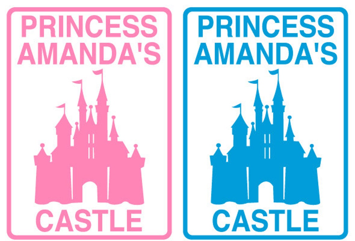 Personalized Aluminum Princess Sign - Etsy