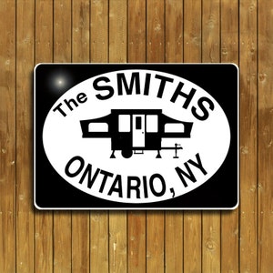 Personalized Camper Sign