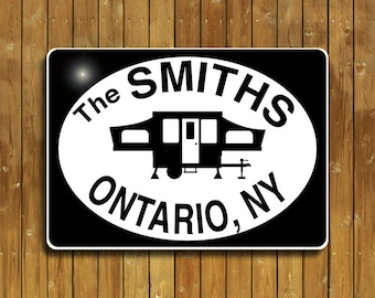Personalized Camper Sign