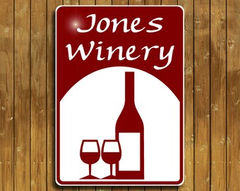 Personalized Winery sign