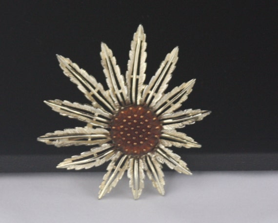 Vintage Brooch Sarah Coventry Starburst 6838 pin - image 1