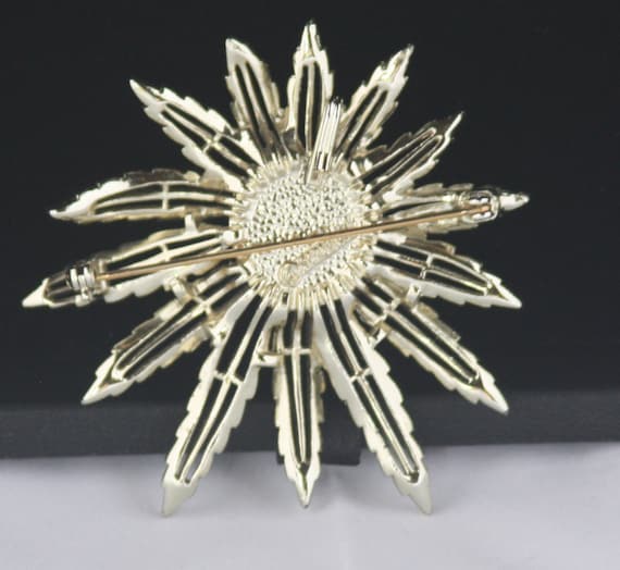 Vintage Brooch Sarah Coventry Starburst 6838 pin - image 4