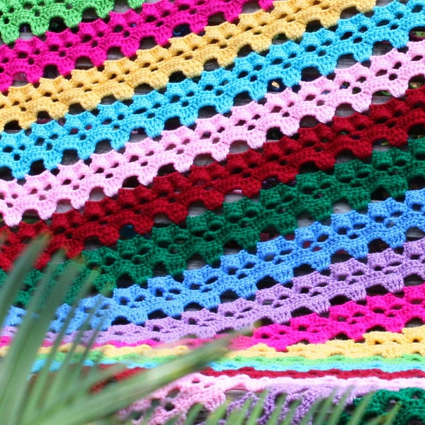 Skulls in a Row Afghan - Crochet PDF Pattern digital download