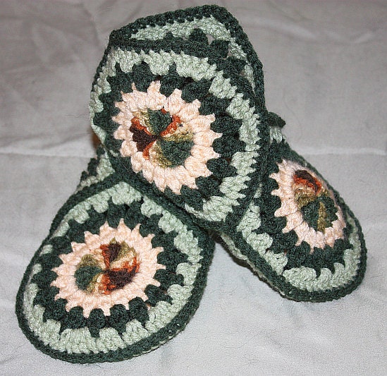 Hexagon Slipper House Shoe Booties Crochet PDF Pattern - Etsy
