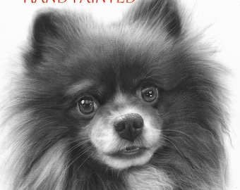 Custom Portraits, Dog Portrait from Photo, Commissioned Pet Portraits