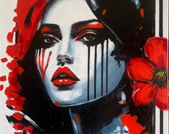 Original Acrylic painting,  Award Winning Artwork