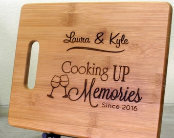 Personalized Custom Cutting Board Engagement Custom Engraved  Restaurant Anniversary Celebration Gift Friendship Christmas Gift