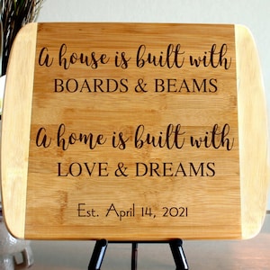 Custom Cutting Board Realtor Closing Gift Promo Board Engraved Appreciation Gift Housewarming Hostess Gift Personalized Cutting Board