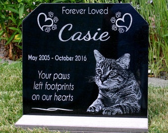 pet memorial stone personalized garden stone with optional base stand your pets photo heavy composite stand indooroutdoor your pets photo - Personalized Garden Stones pet memorial stone personalized garden stone with optional base stand your pets photo heavy composite stand indooroutdoor your pets photo - Personalized Garden Stones