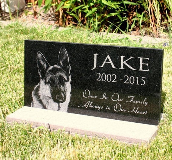 Pet Memorial Headstone Grave Marker 12 x 6 Inch or 12 x12 Etsy