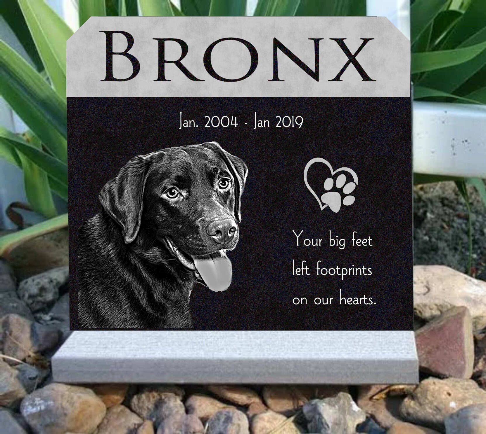 Pet Grave Marker Customized Granite Headstone 6 x12 inch or Etsy
