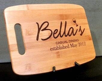 Custom Logo Chopping Block Custom Cutting Board w/ Business Logo Personalized Design Engraved Included Promotional Realtor Board Restaurant