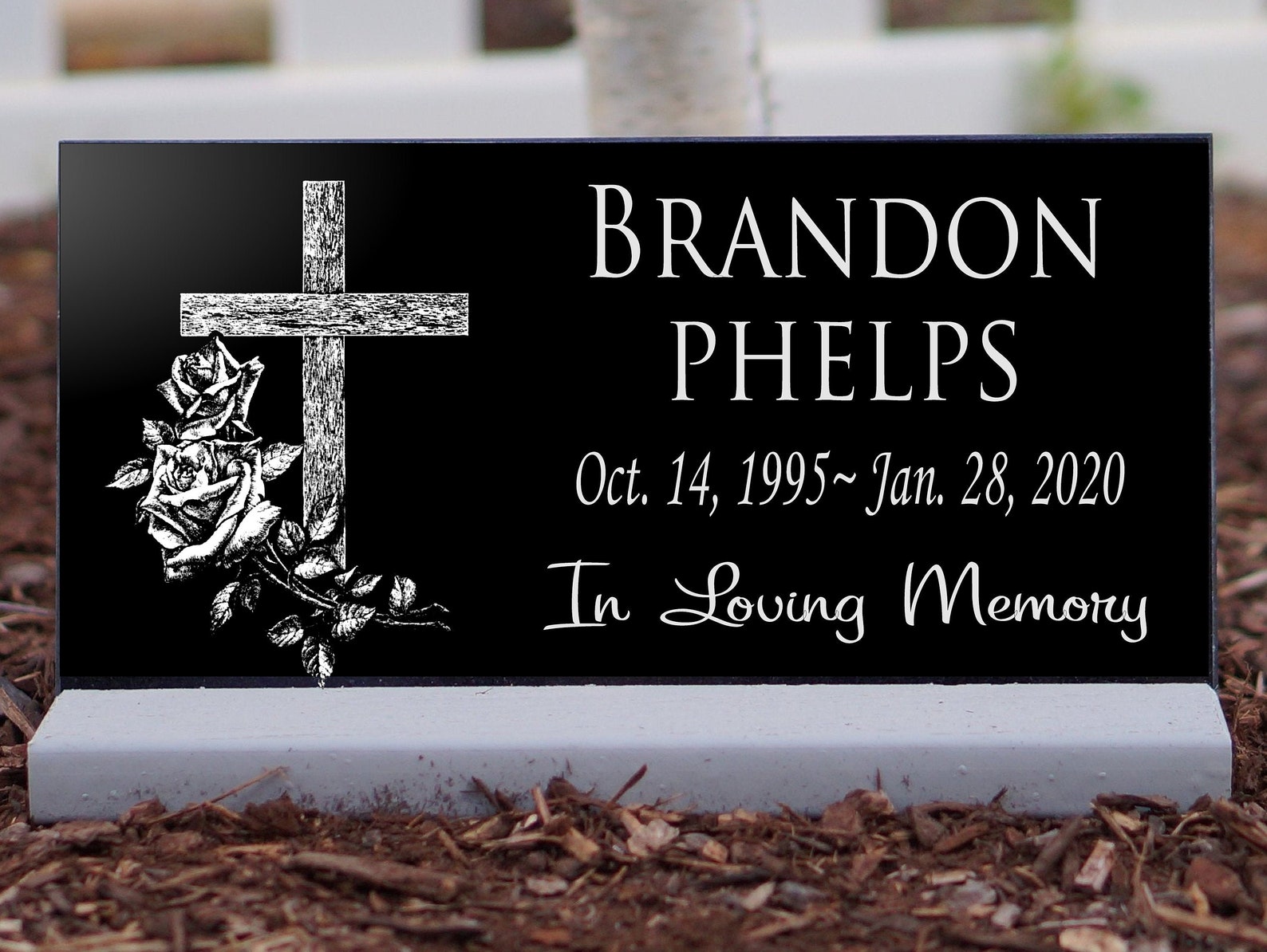 Affordable Human Headstone Grave Marker Granite Garden Stone Etsy