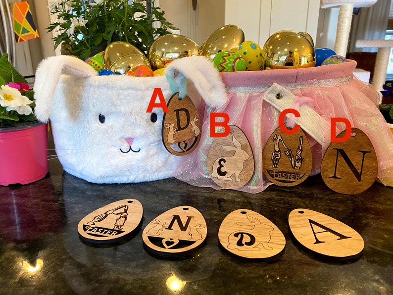 Custom Easter Tag Personalized Easter Basket Tag Personalized Easter Basket Custom Easter Tag Easter Gift Easter Name Tag