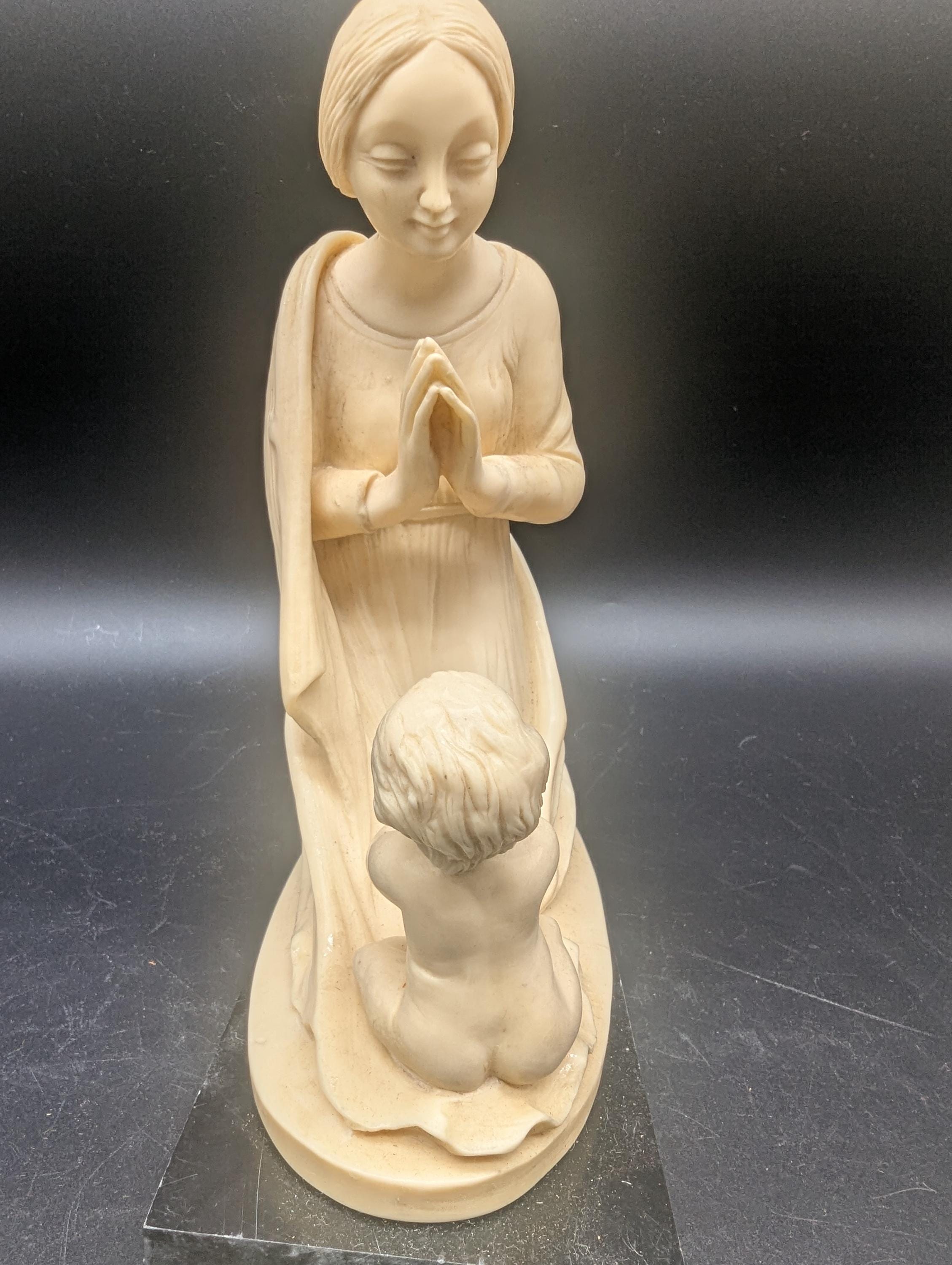 G.RUGGERI　イタリア製　アンティーク　聖母マリア　マリア像 G Ruggeri Mother and Child Sculpture – Italian Style Resin