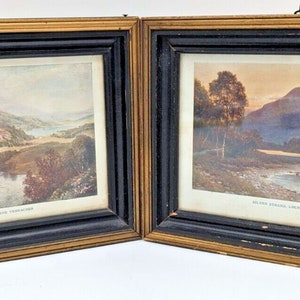Set Of 2 Framed Pictures Silver Strand Loch Katrine Loch Achray And Vennacher
