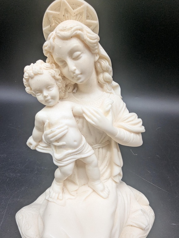 Vintage Bianchi Madonna and Child Figurine – Made in Italy