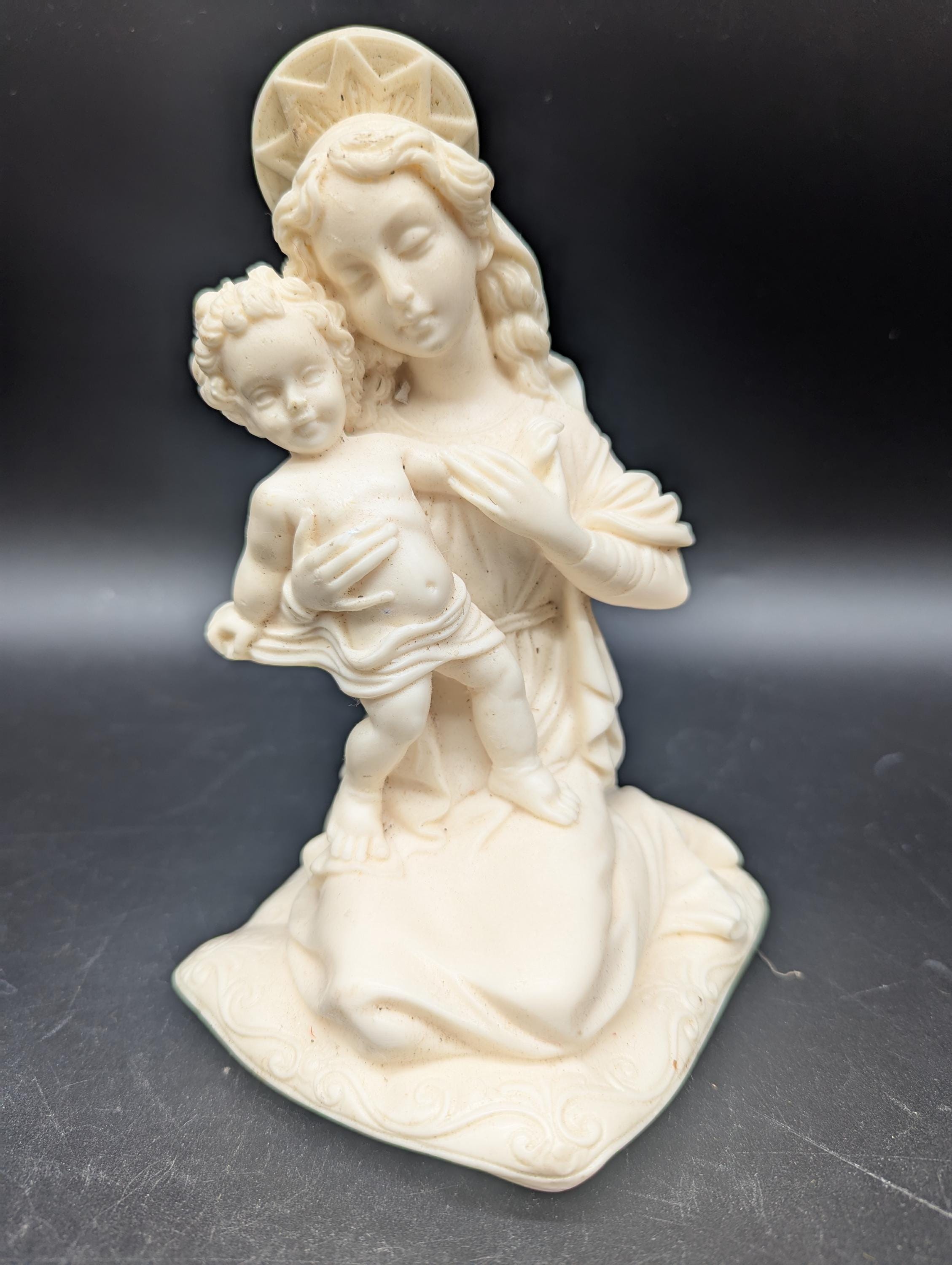 Vintage Bianchi Madonna and Child Figurine – Made in Italy