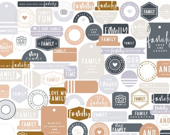My Family Set: Photoshop Brushes, Photo Overlays, Digital Cut Files and Clip Art