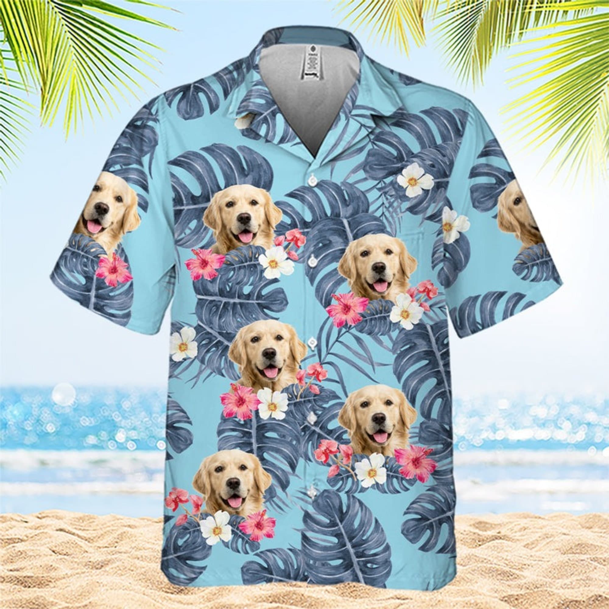 Custom Photo Some Call It Hawaii I Call It Paradise - Family Personalized Custom Face Unisex Hawaiian Shirt - Gift For Family Members, Pet Owners, Pet Lovers