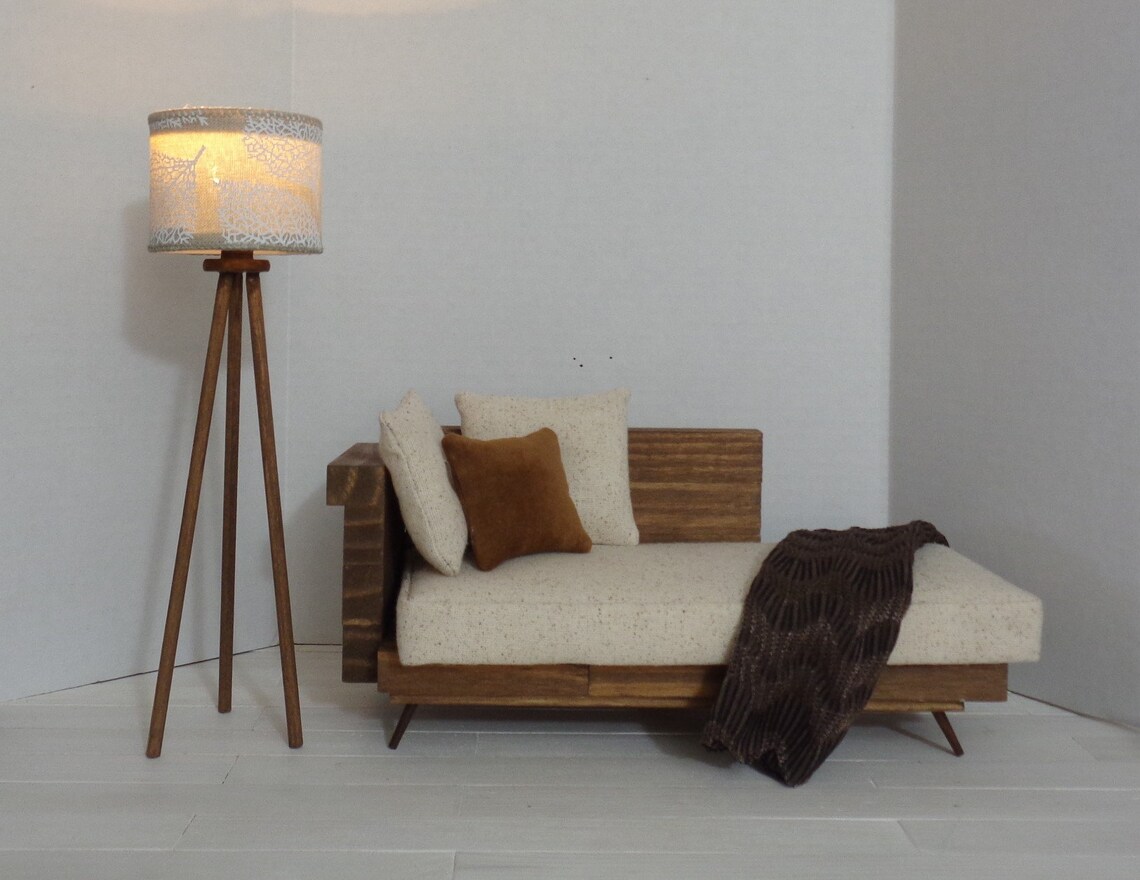 1/6 Scale Dollhouse Floor Lamp With Tea Light Included. White Etsy