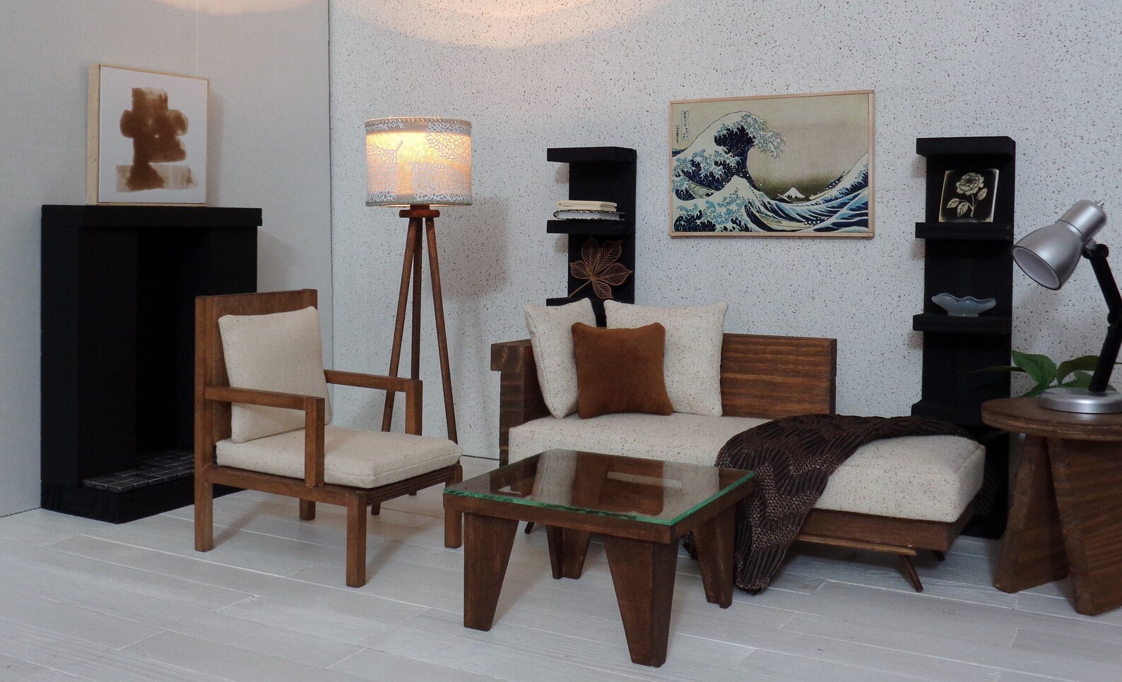 1/6 Scale Dollhouse Floor Lamp With Tea Light Included. White Etsy