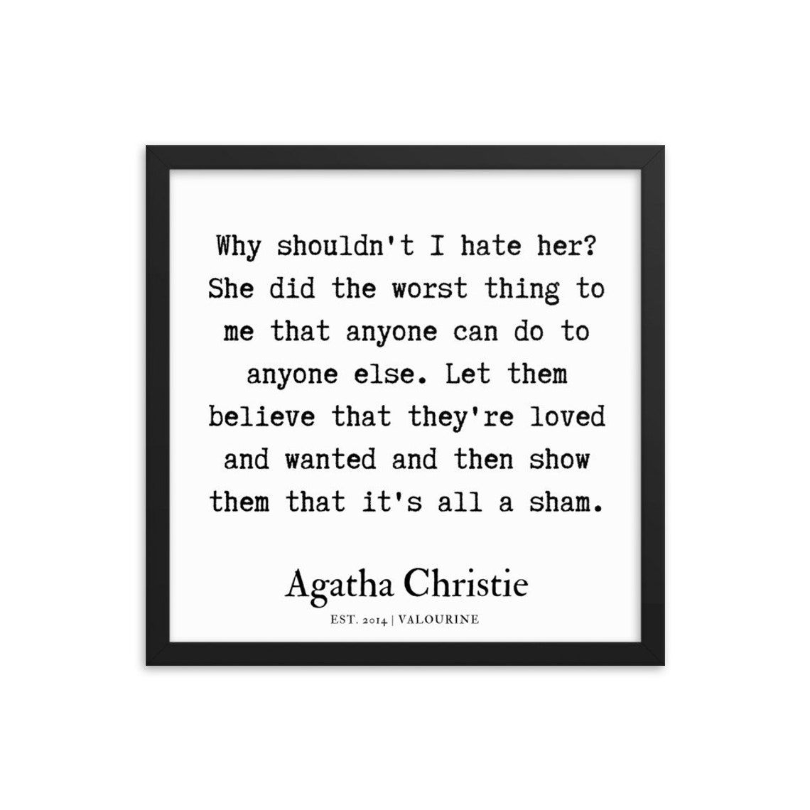 19 Gerahmte Poster Agatha Christie Zitate 200113 Etsy