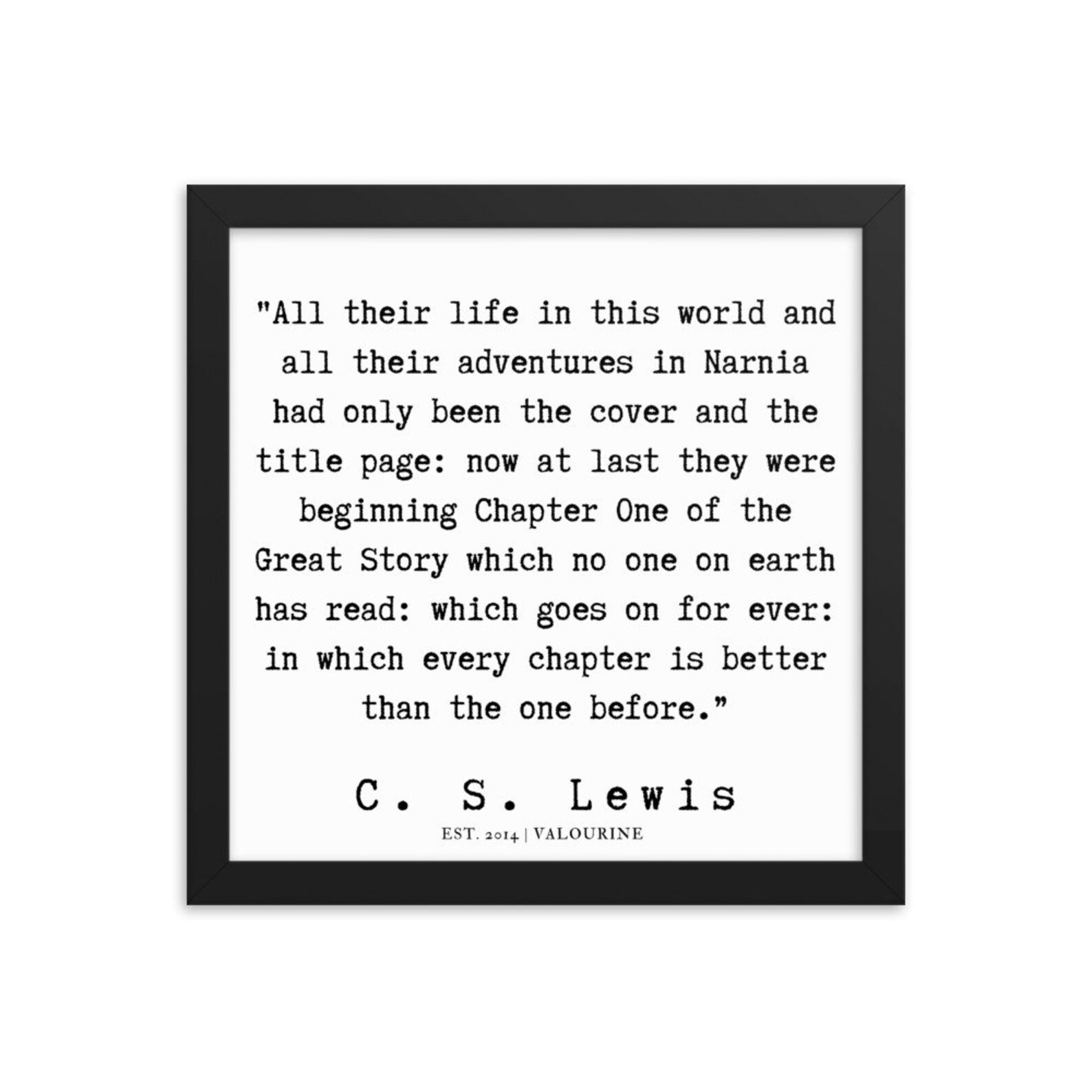 28 C.S. Lewis Citation 190712 Encadré Impression Poster Etsy