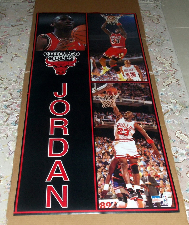 MICHAEL JORDAN Door Size Poster From Early 90's Chicago Etsy