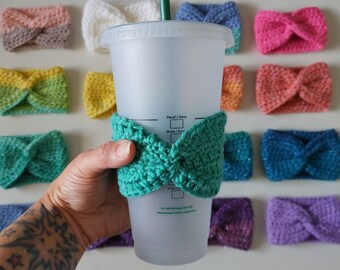 Handmade Sparkling Crochet Drink Cozie