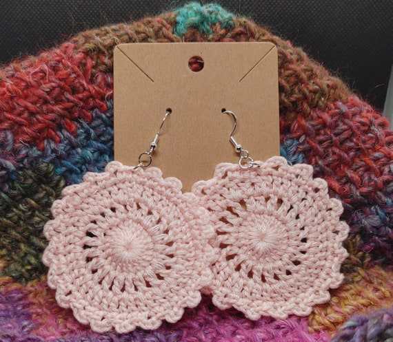 Crochet Circle Earrings #3 - HubPages