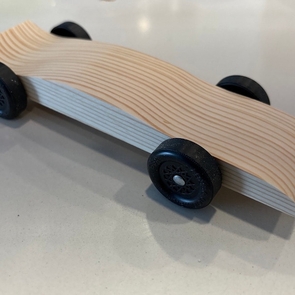 Pinewood derby car race ready BSA