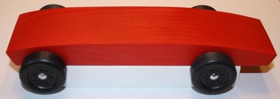 Matched pair of front engine dragster pinewood derby cars