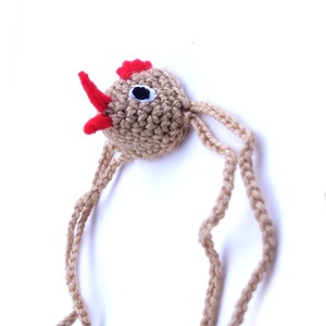 Brown Chicken Nose Warmer, Bird Nose Cozy, Nose Heater, Frozen Nose Hat, Stocking Stuffer, Winter Outdoor Activities, Cold Snow