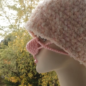 Pink Nose Cover, For Winter Walking, Acrylic Nose Warmer, Small Gift for Mum, Gift for Sister, Accessory for Fall and Winter, Florfanka
