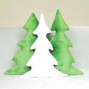 Soft Xmas Tree, Cuddle Xmas Tree, Holiday Pillow, Winter Tree Shaped Cushion, Winter Decor, Smooth Plush Pillow, Christmas Gift
