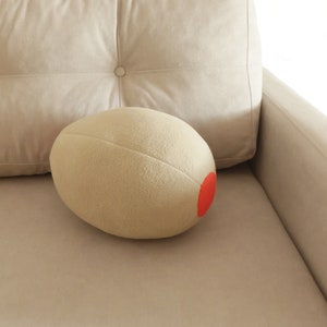 Fleece Pimento Olive, Valentine Heart Pillow, 3D Plush Olive with Heart, Martini Coctail, Gift for Loved One, Stuffed Food, Florfanka
