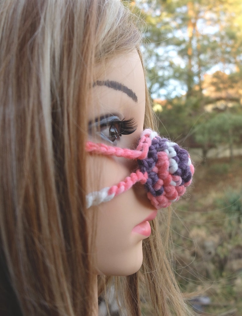 Nose Warmer Pink White Purple Nose Hat Warm Nosie Cold Nose - Etsy