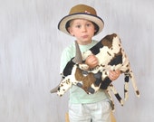 White Brown Black Cow Pillow Kids Room Decor Country House Summer Whimsical Farm Animal Sweet Soft Toy Funny Plush