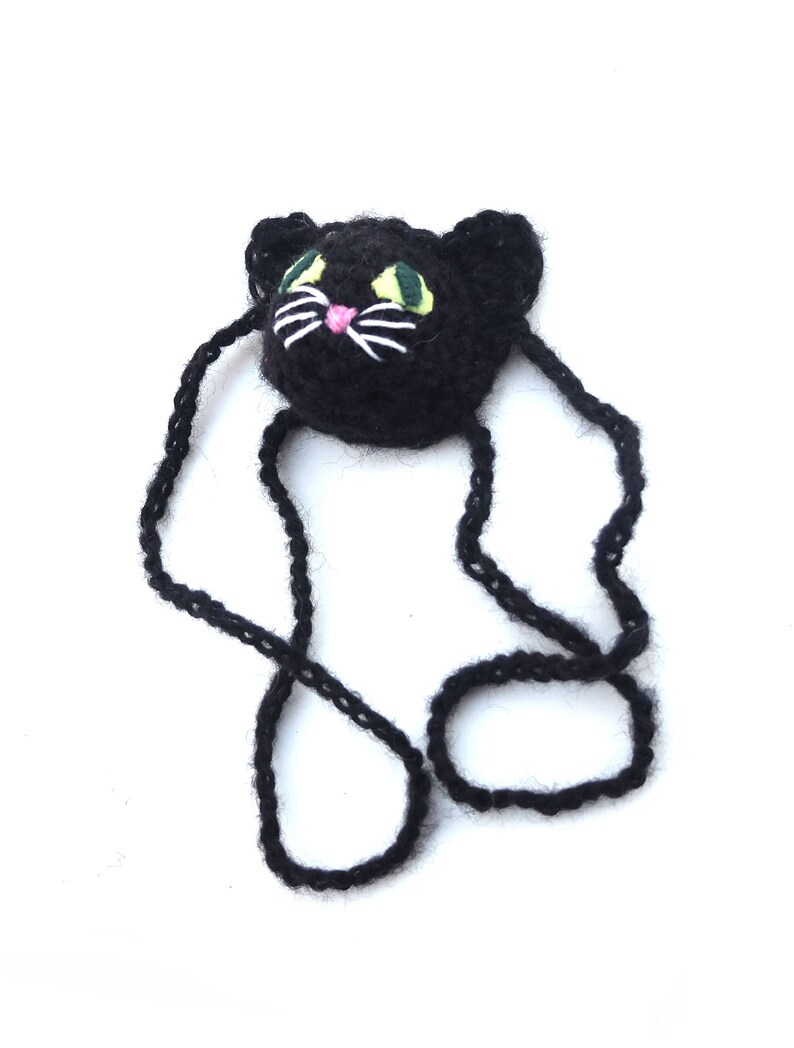 Black Cat Nose Warmer Animal Nose Cozy Winter Gift for Etsy