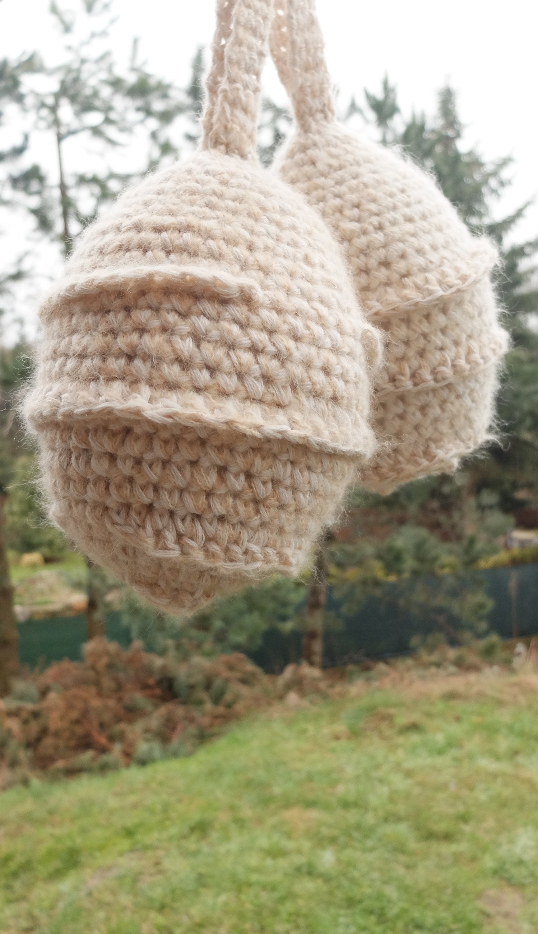 4 Faux Nids De Guêpes - Répulsif Naturel Pour Jardin Et Maison - 22x28 Cm, Résistant Humidité
