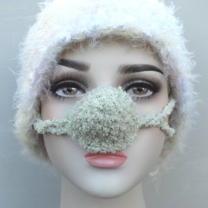 Weicher Nasenhut, hellgrüner Nasenwärmer, kalter Nase Muff, Lustiges Winter Gadget, Nasenschutz, Nasen-Snood, Nasen-Pullover, für Frau, für Mann