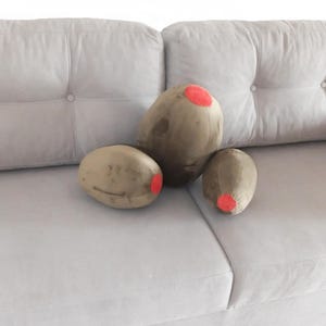Large Pimento Olive, Stuffed Olive Pillow, Sofa Cushion, Plush Food, Coctail Pillow, Food Art, For Picnic, Garden Relax, Florfanka