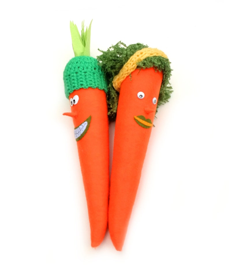 Felt Carrot Cuddly Funny Vegetable Soft Toy Carrot Plush Etsy