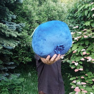 Oversized Blueberry, 3D Blueberry Pillow, Summer Lovers,  Country House Decor, Cutie Big Fruit, Gift for Vegan, Gardener Cushion, Florfanka