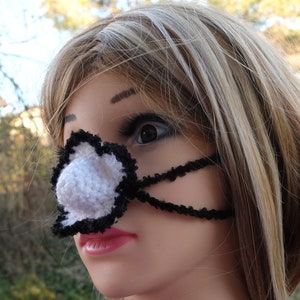 Cold Nose, Outdoor Accessory, Winter Flower, Crochet Nose Hat, Nose Muff, Nose Warmer, Nose Cover, Christmas Gift, Winter Walking, For Her