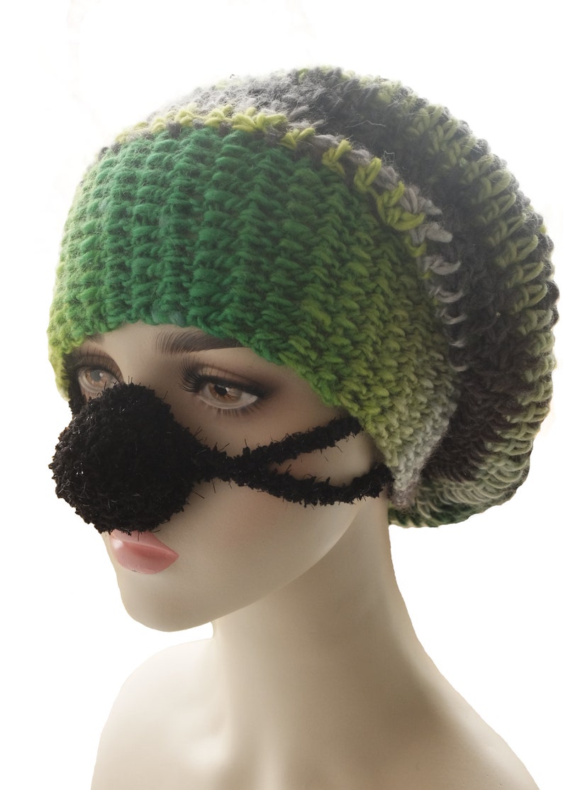 Black Nose Warmer Fluffy Nose Hat Soft Face Heater Small - Etsy
