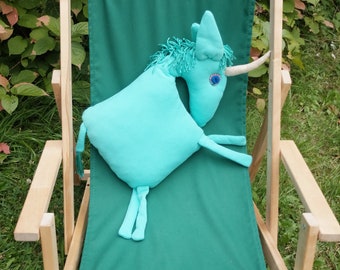 Unicorn Pillow, Cotton Unicorn, Kids Room Decor, Fantasy Bestiary, Magic Animal Cushion, For Fantasy Lovers, Nursery Decor, Florfanka