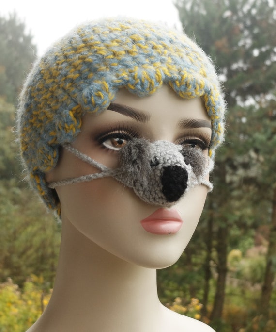 Chauffe-nez, Koala au crochet, cadeau de la Saint-Valentin, chapeau de nez  danimal, nez gelé confortable, animal australien, nez froid dhiver,  mascotte décole - Etsy France